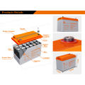 12 V 100AH ​​Solarenergiespeicher Batterie -Ladegerät für Sonnensystem